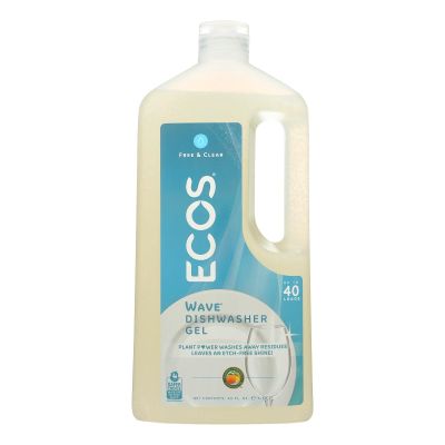 Earth Friendly - Earth Friendly Auto-Dishwashing Gel Free Clear 40 Oz (Pack of 8)
