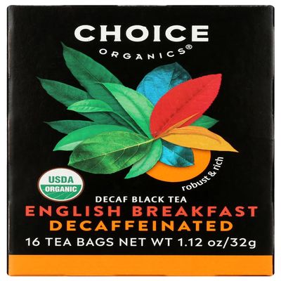 Choice Organic Teas Decaf English Breakfast 16 Bag (Pack of 6) - Pack Of 6