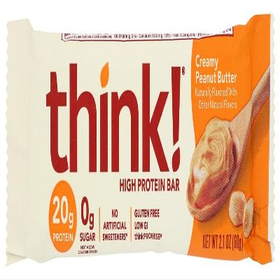 Think Thin - Think Products Thin Bar Crmy Pnut Butter - 2.1 Oz (Pack of 10)