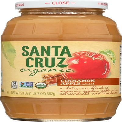 Santa Cruz Org Cinnamon Applesauce 23 Oz (Pack of 6) - Pack Of 6