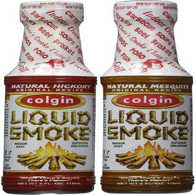 Colgin Hickory & Mesquite Liquid Smoke (4 oz each) Bundle for Home Cooks & BBQ Enthusiasts - Ideal Liquid Smoke for Cooking - Bold Texas Smokehouse Flavor for Meats, Sauces, & Sides (2 pack)