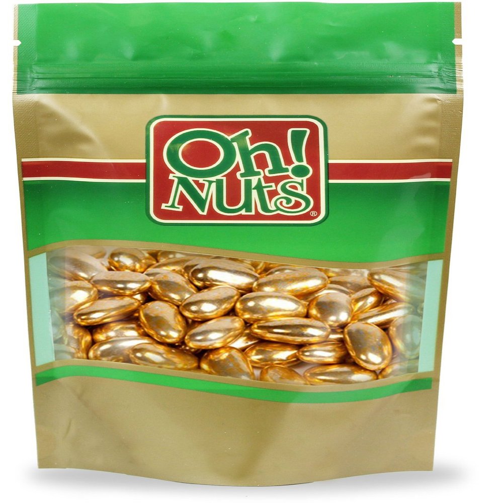 Gold Jordan Almonds 8 oz Bag