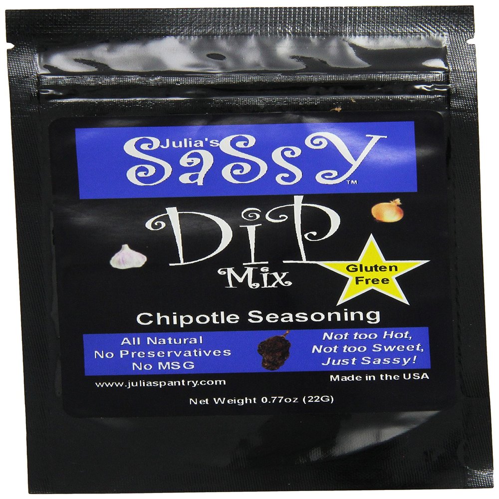 Julia's Pantry Julia's Sassy Dip and Seasoning Mix, Chipotle, 0.78 Ounce (Pack of 24)