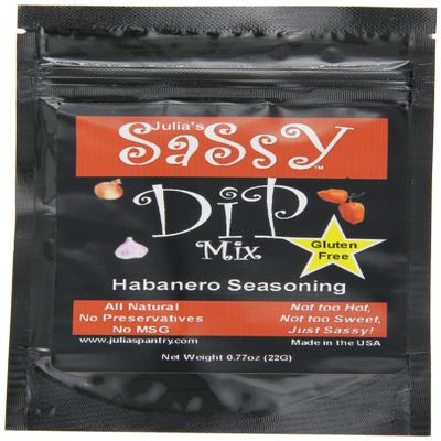 Julia's Pantry Julia's Sassy Dip and Seasoning Mix, Habaneor, 0.78 Ounce (Pack of 24)