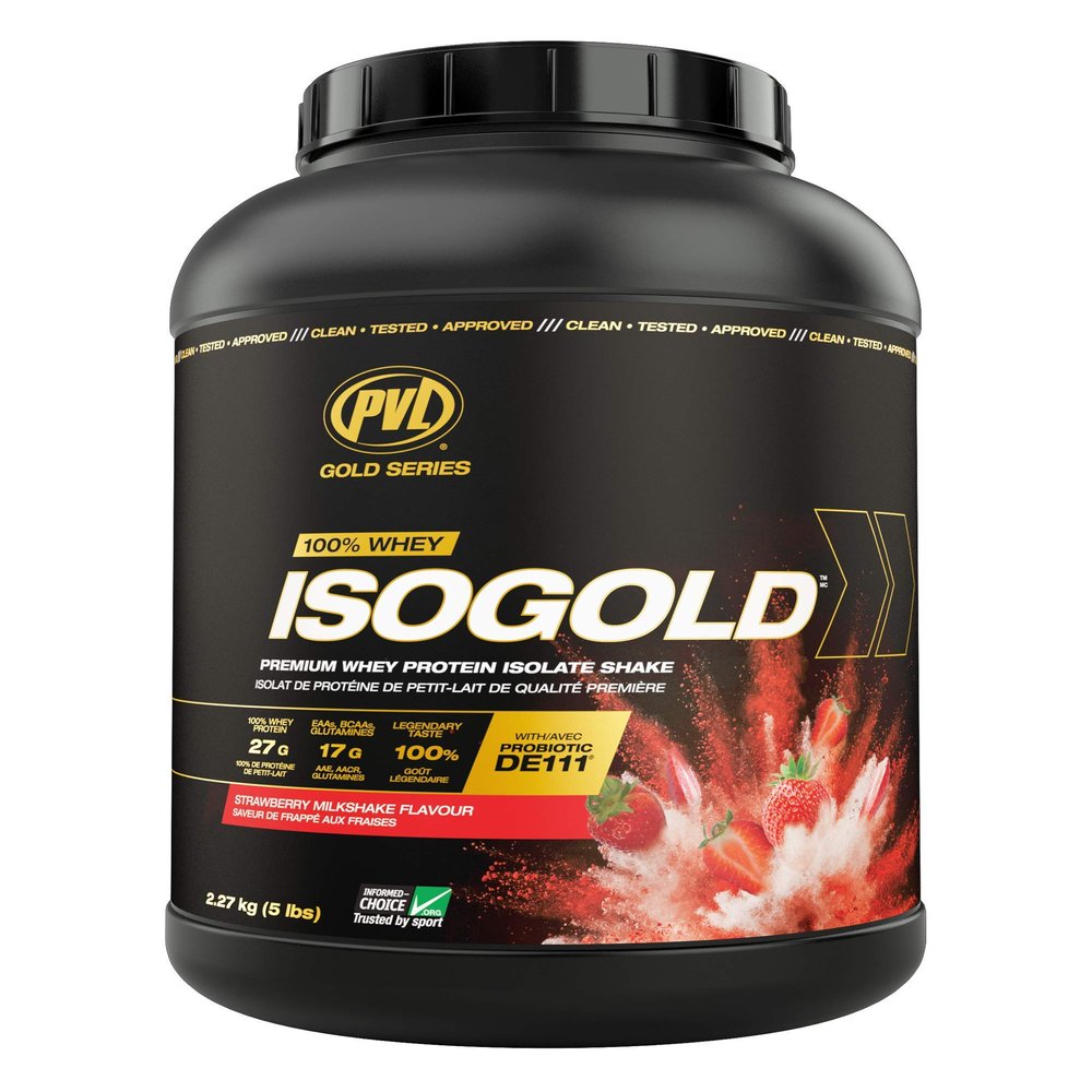 PVL ISO GOLD Grass Fed - Premium Isolate 100% Whey Protein Powder 5 Lbs