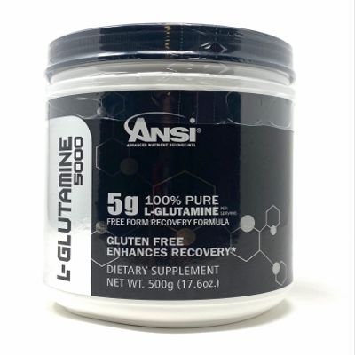 ANSI - L-Glutamine 5000 - Free Form Recovery Formula - Enhanced Recovery (400 Gram)