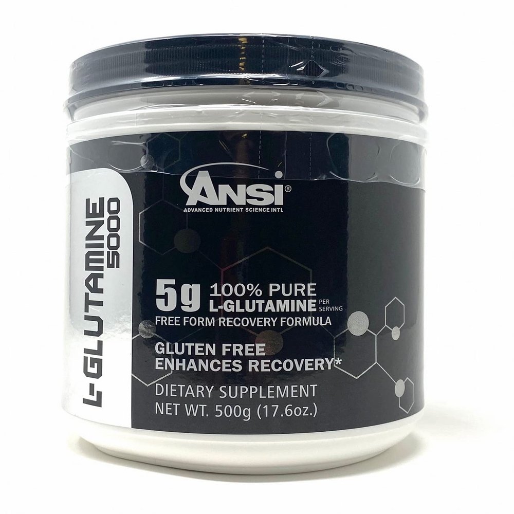 ANSI - L-Glutamine 5000 - Free Form Recovery Formula - Enhanced Recovery (400 Gram)
