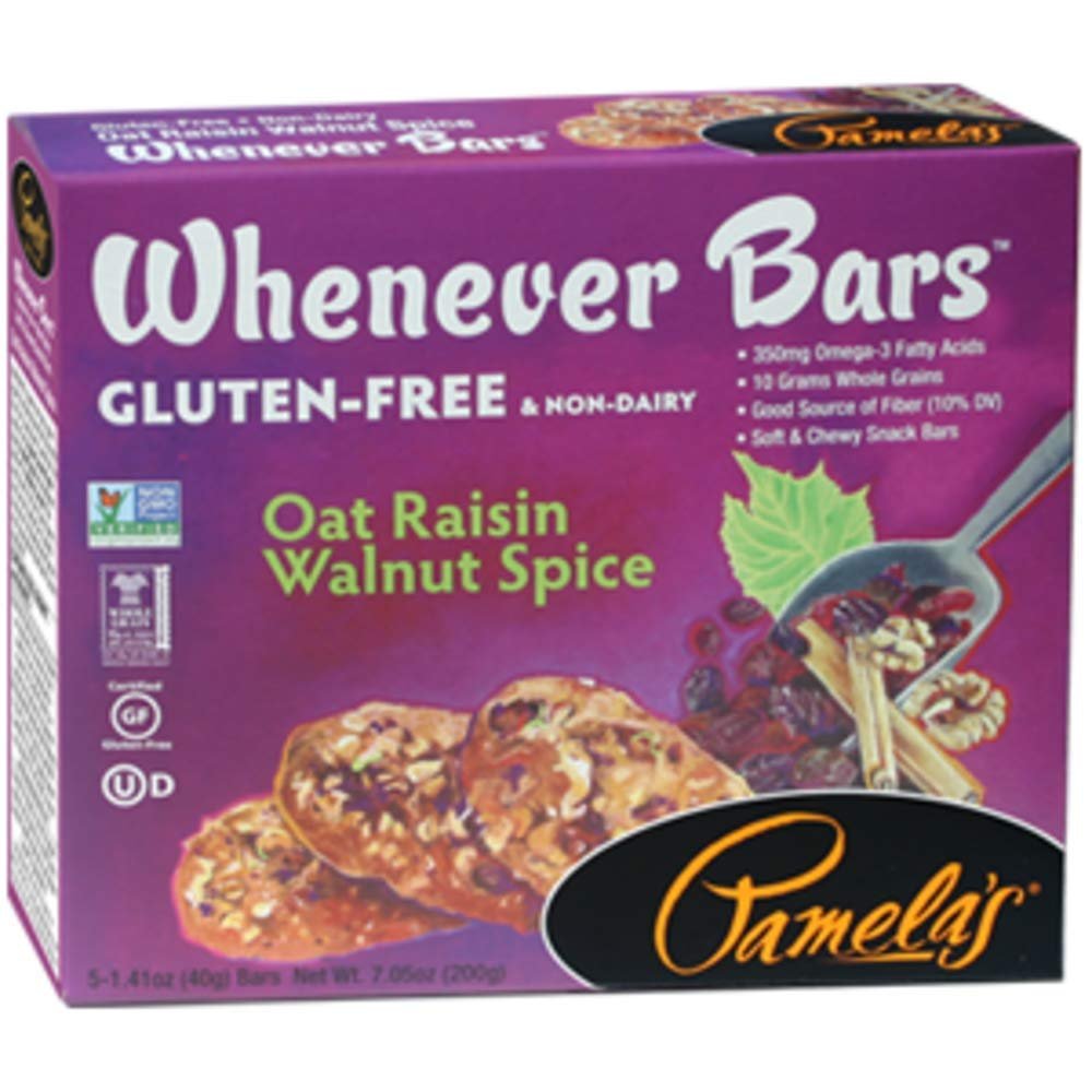 Pamelas Bar Oat Rasin Wal Spc 5pk