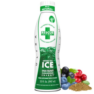 Rescue Detox ICE - Green Tea Flavor - 32oz | Maximum Strength