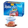 Ziploc Quart Food Storage Freezer Bags, New Stay Open Design with Stand-Up Bottom, Easy to Fill, 75 Count view 1