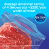 Ziploc Quart Food Storage Freezer Bags, New Stay Open Design with Stand-Up Bottom, Easy to Fill, 75 Count view 4