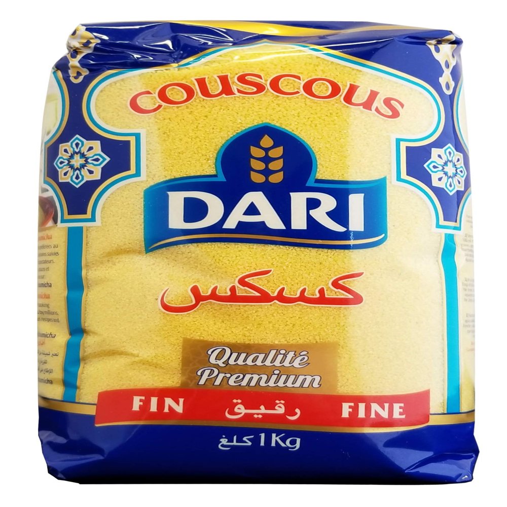 Dari Moroccan Couscous 1kg, 2.2lb (Fine, 1 Pack)