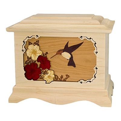 Wood Cremation Urn - Maple Hummingbird Ambassador