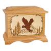 Wood Cremation Urn - Oak Eagle Ambassador view 1