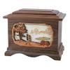 Wood Cremation Urn - Walnut Golf Ambassador view 1