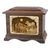 Wood Cremation Urn - Walnut Ram Ambassador view 1