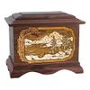 Wood Cremation Urn - Walnut Mountain Lakes Ambassador view 1