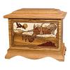 Wood Cremation Urn - Oak Cabin Ambassador view 1