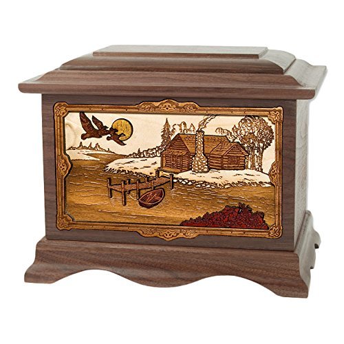 Wood Cremation Urn - Walnut Cabin Ambassador