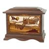 Wood Cremation Urn - Walnut Cabin Ambassador view 1