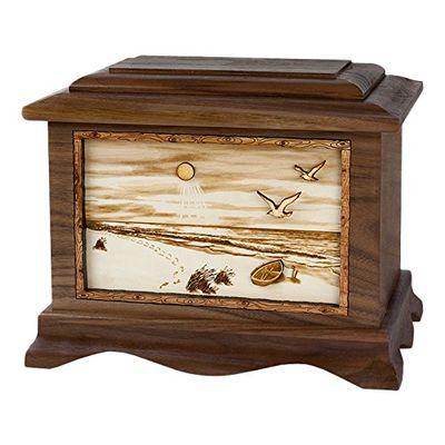 Wood Cremation Urn - Walnut Beach Ambassador