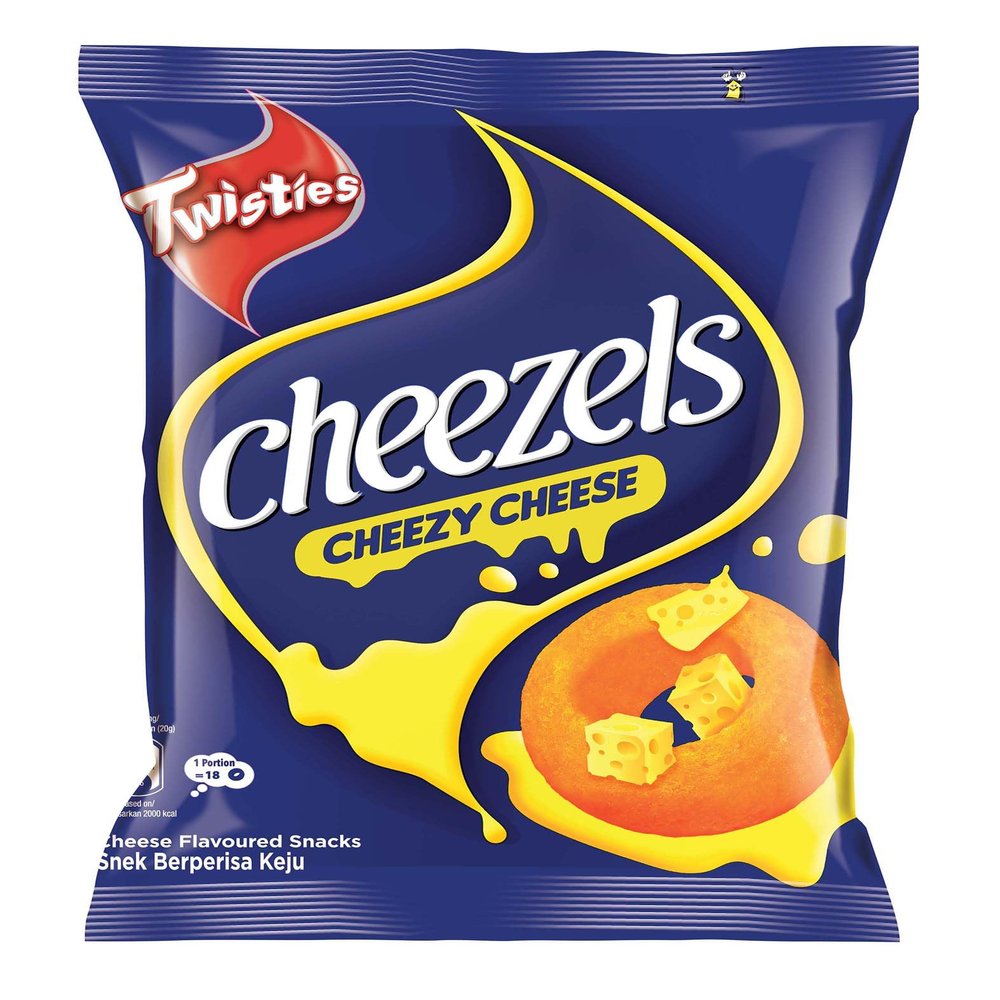 Cheezels Snack 60g (Original Cheese Flavoured, 6 Packs)