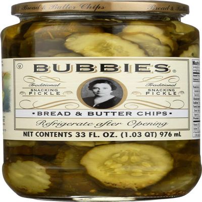 Bubbies Chips, Bread & Butter 33.0 OZ(Pack of 3)