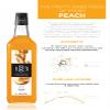 1883 Peach Syrup for Drinks, Made in France, 1 Liter Plastic Bottle view 4