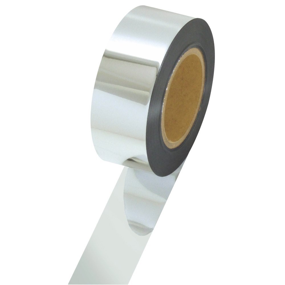 (Sasagawa) Taka Corporation 40-4474 Plated Tape, Commercial Use, Width 2.0 inches (50 mm) x 656.6 ft (200 m) Roll, Silver