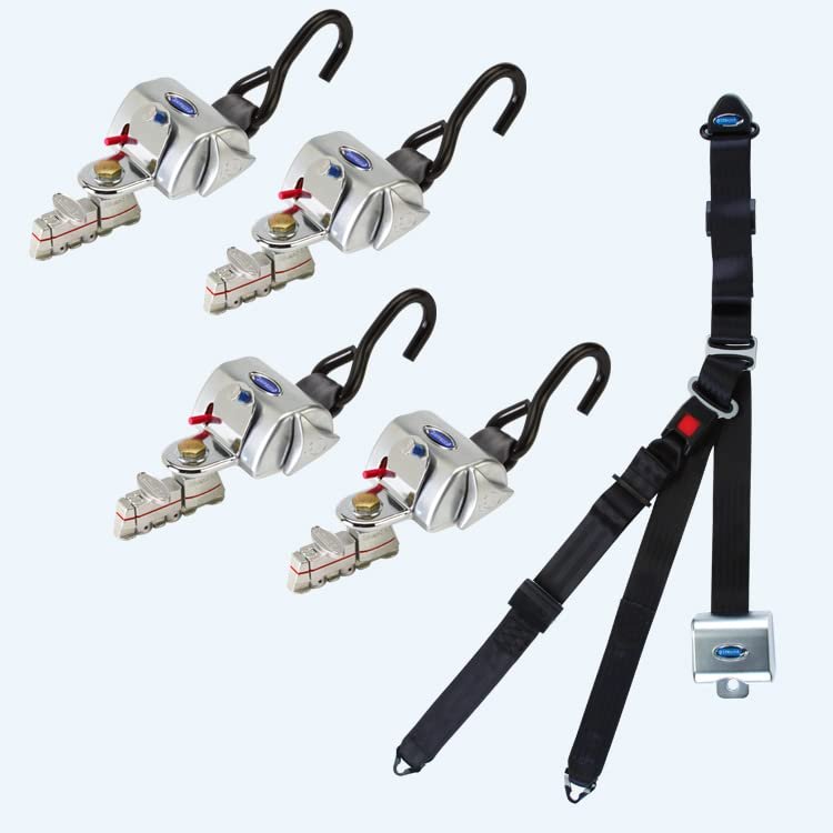 Q'Straint QRT STANDARD for L Track with Occupant Restraint PN: Q-8200-A1-L