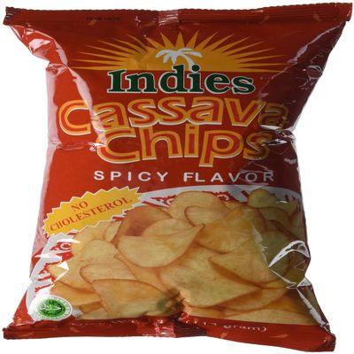 Indies Cassava Chips, Spicy, 4 Ounce