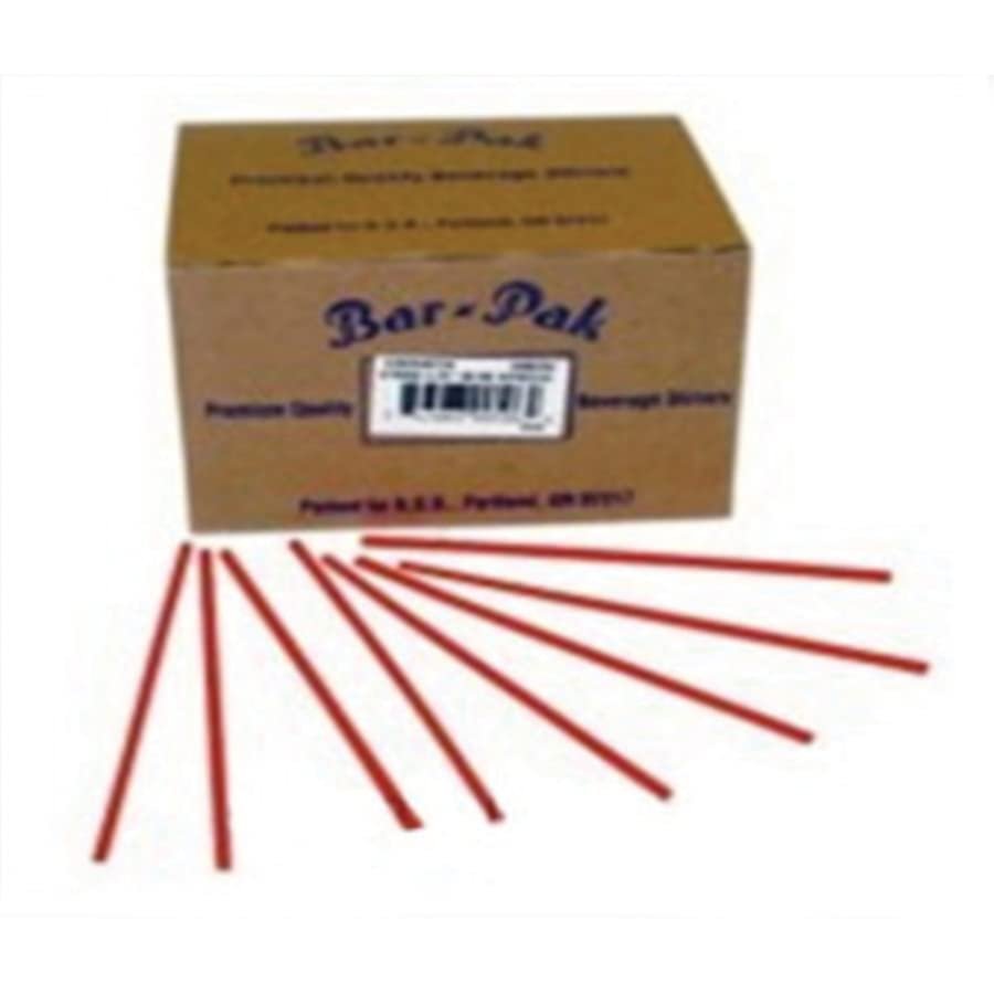 Cell-O-Core CSW7RED10/1000 Plastic-Wrapped Stirrer, 7" Length, Red (10 Packs of 1000)