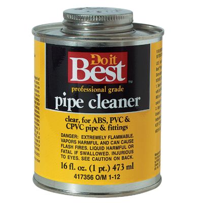 Do it Best 16 Oz. All-Purpose Pipe Clear PVC Cleaner - 1 Each