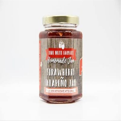 Strawberry Jalapeno Jam | 9 oz Jar | Pack of 1 | Best Jam Combo | Perfect Blend of Sweet & Spicy | Nutt Family Jams & Jellies