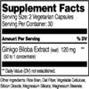 21st Century Ginkgo Biloba Extract Vegetarian Capsules - 60 ct, Pack of 3 view 2