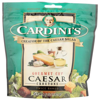 Cardini's Croutons Caesar Gourmet Cut 5.0 OZ (Pack of 12)