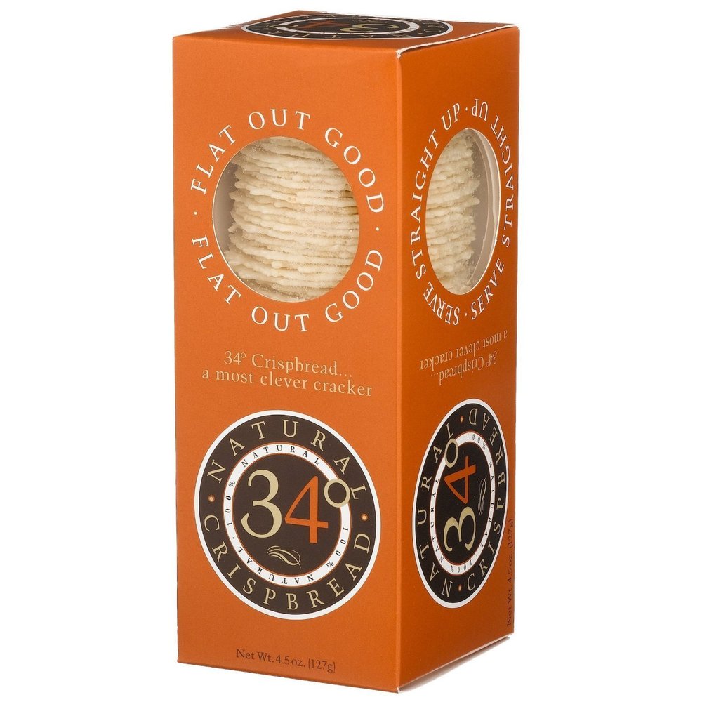 34 Degrees Natural Crispbread 4.5 OZ (Pack of 3)