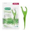 GUM Angled Floss Picks, Perfect for Tight Teeth, Extra Strong Shred-Resistant Dental Floss, Angled for Easy Reach, Dental Flossers for Adults, Fresh Mint Flavor, 75 Count view 1