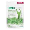 GUM Angled Floss Picks, Perfect for Tight Teeth, Extra Strong Shred-Resistant Dental Floss, Angled for Easy Reach, Dental Flossers for Adults, Fresh Mint Flavor, 75 Count view 2