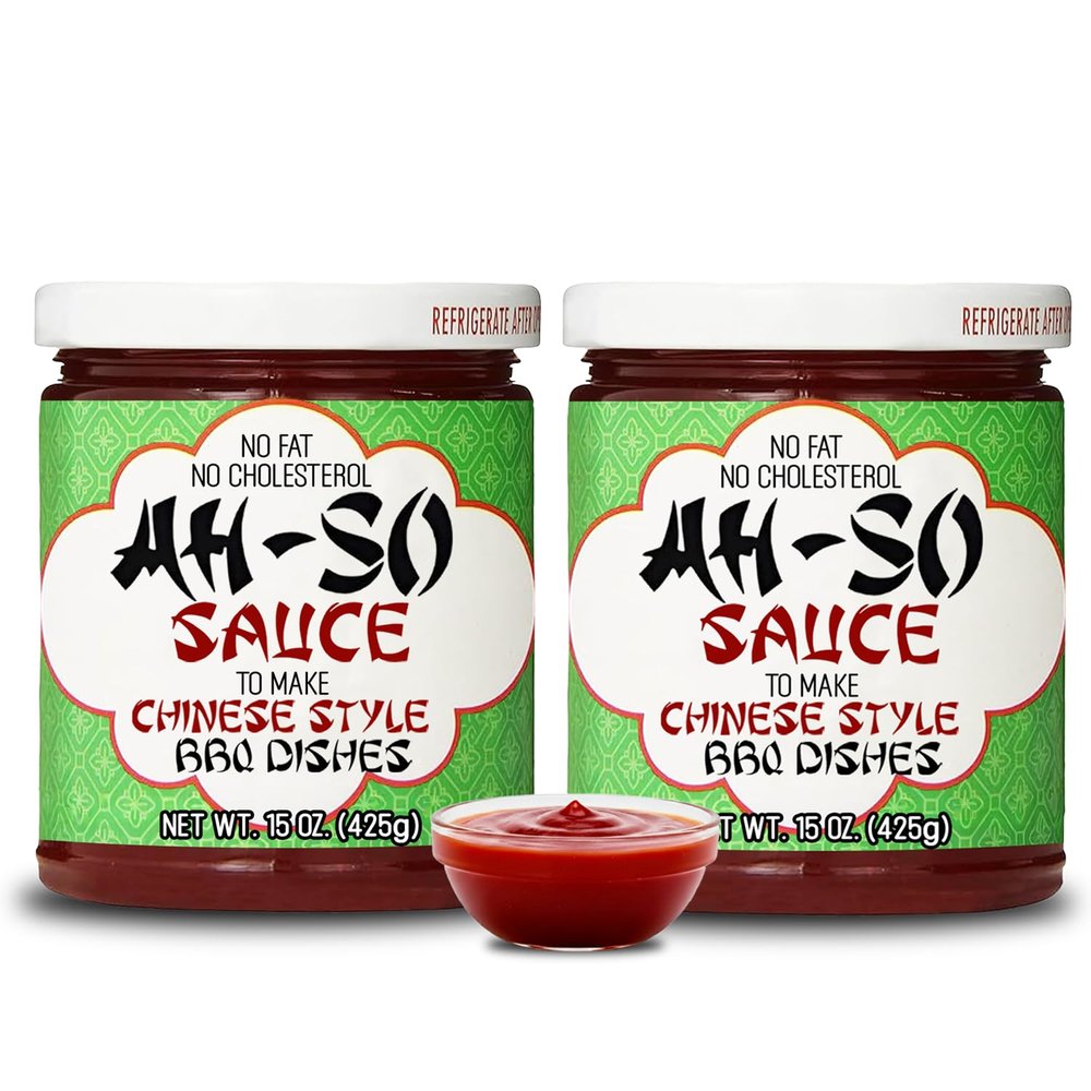 Ah-So Chinese Rib Sauce  2 Pack (2  11 oz Jars) | Sweet & Tangy Chinese-Style Spare Rib Marinade & Glaze for Pork, Chicken & Wings; Classic Takeout BBQ Flavor.