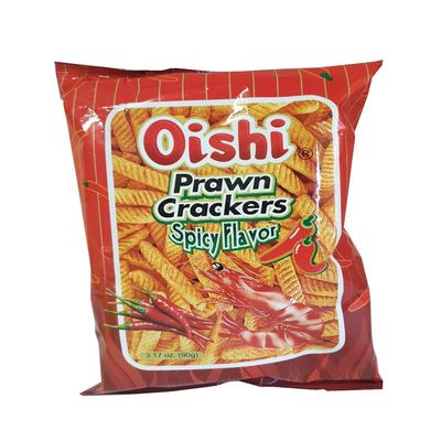 Oishi Prawn Crackers Spicy Flavor 3.17oz (90g)