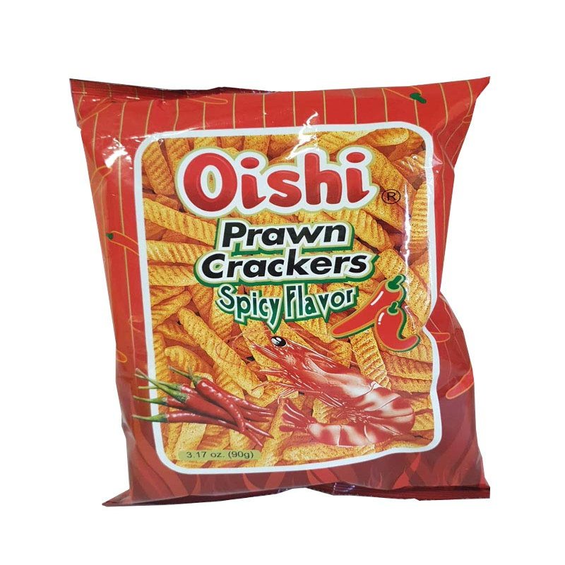Oishi Prawn Crackers Spicy Flavor 3.17oz (90g)