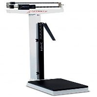 5458596 PT# 438 Scale w/ Height Rod cm 400lb Mechanical/ Beam lb/ kg White Ea Made by Detecto Scales Co