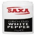 Saxa White Pepper Case of 6 X 25g