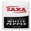 Saxa White Pepper Case of 6 X 25g view 1