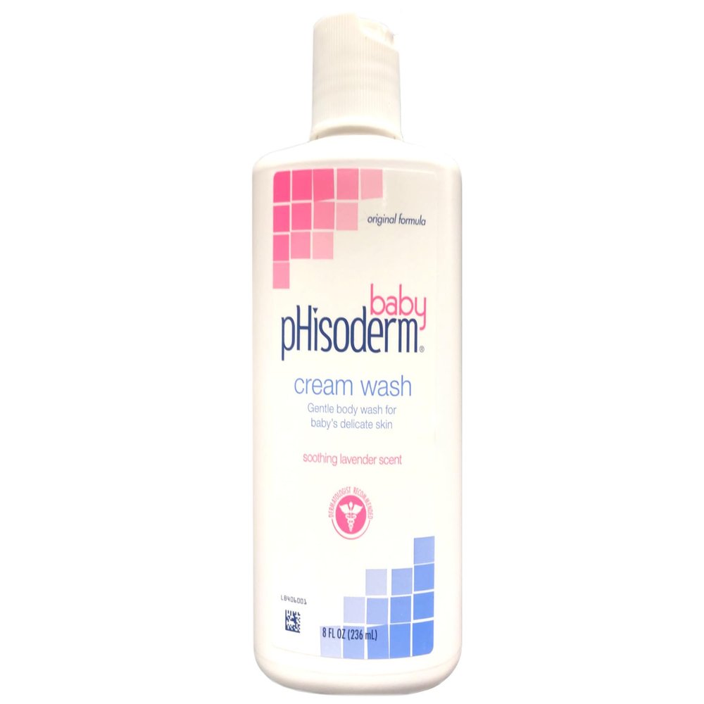 pHisoderm Baby Tear-Free Cream Wash 8 oz (Pack of 2)