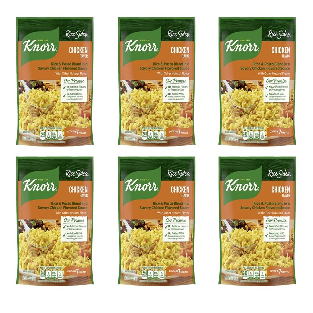 Knorr, Rice Sides, Chicken, 5.6oz Package (Pack of 6)