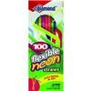 100CT Flex Neon Straws view 1