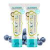 Jack N' Jill Natural Toothpaste for Baby and Infants - Fluoride Free Training Toothpaste, 40% Xylitol, BPA Free - Blueberry, 1.76 oz (Pack of 2) view 1