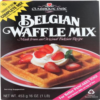 Classique Fare Belgian Waffle Mix (Pack of 2)